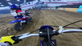 My first time on an Arenacross track on my Yamaha PW50!
