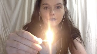 ASMR Matchlighting~ Burning, Crackling, Blowing, Scratching *Soft Speaking* screenshot 4