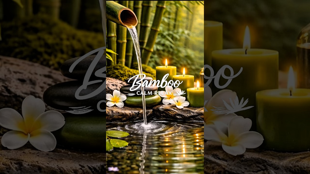 “Relaxing bamboo and water sounds ASMR for sleep, meditation, focus & calm” 