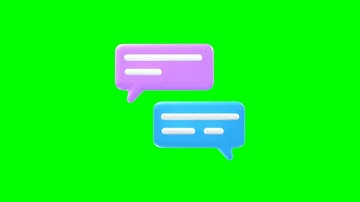 Green screen Animated Message Icon | Message Notification | Free Download