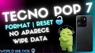 ✅TECNO POP 7 RESET | Cómo Resetear o Formatear Tecno POP 7