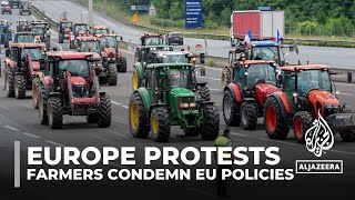 Spanish farmers protest: Demonstrators condemn EU policies