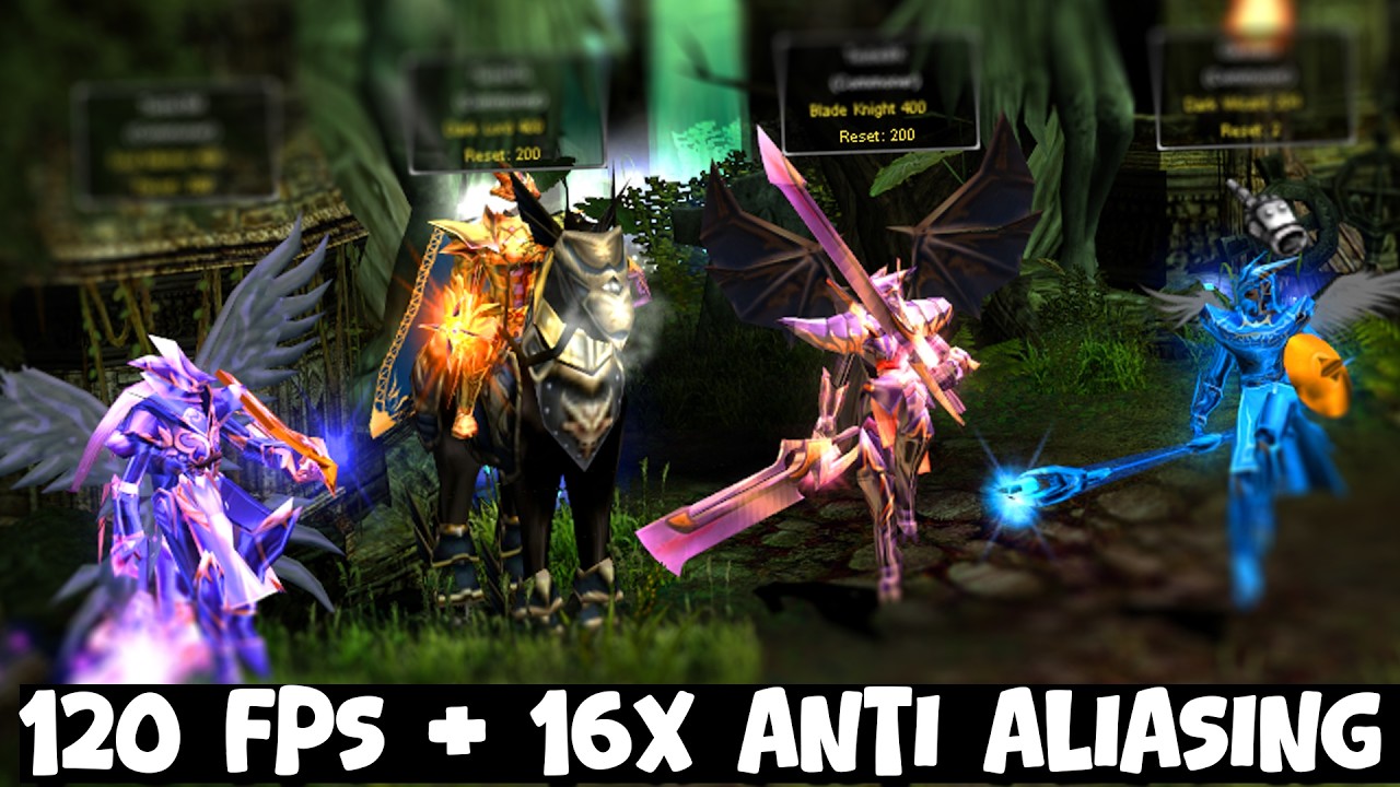Meu PROJETO De MU Online S2 Classic 120 Fps + 16x Anti Aliasing