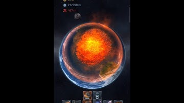 Part 13| destroying earth by moon 🌚 #earth #space #shorts