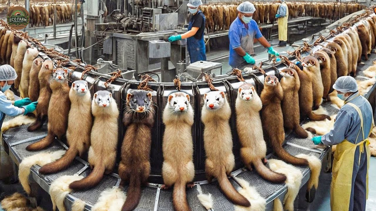 Minking Amazing Mink Farming Techniques - Mink Harvesting and Processing ...