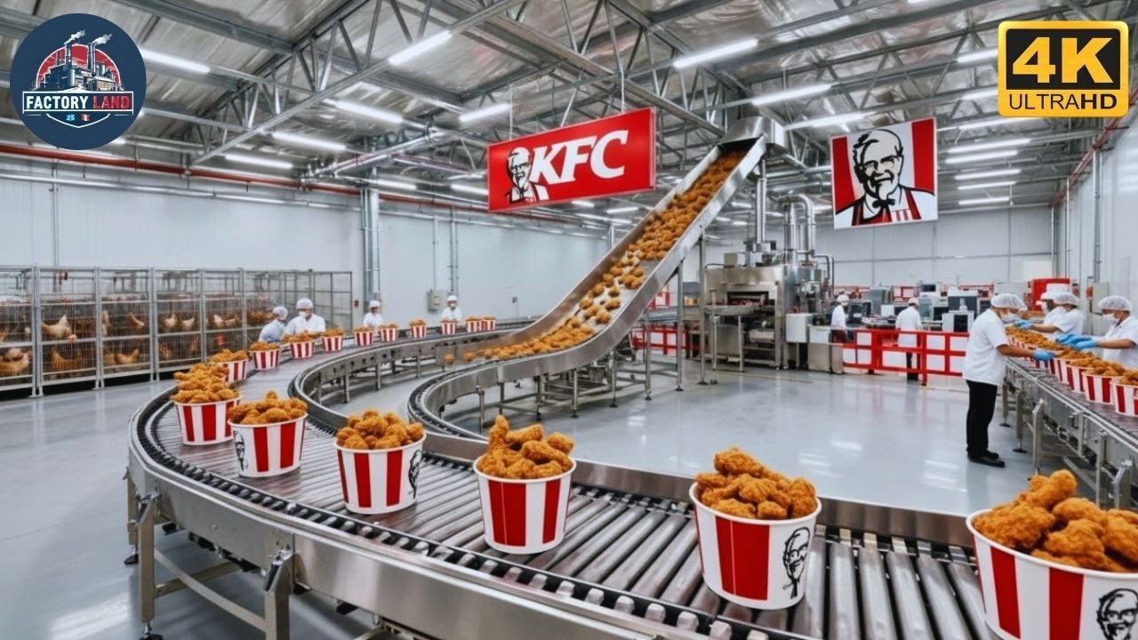 Inside the KFC Factory: From Fresh Chicken to Crispy Perfection (Full ...