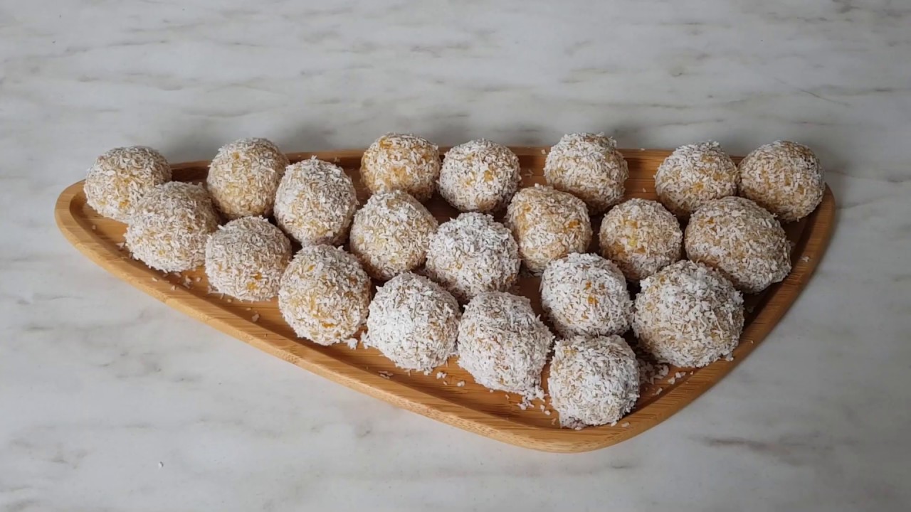 Apricot energy balls - vegan/ Qaysı topları