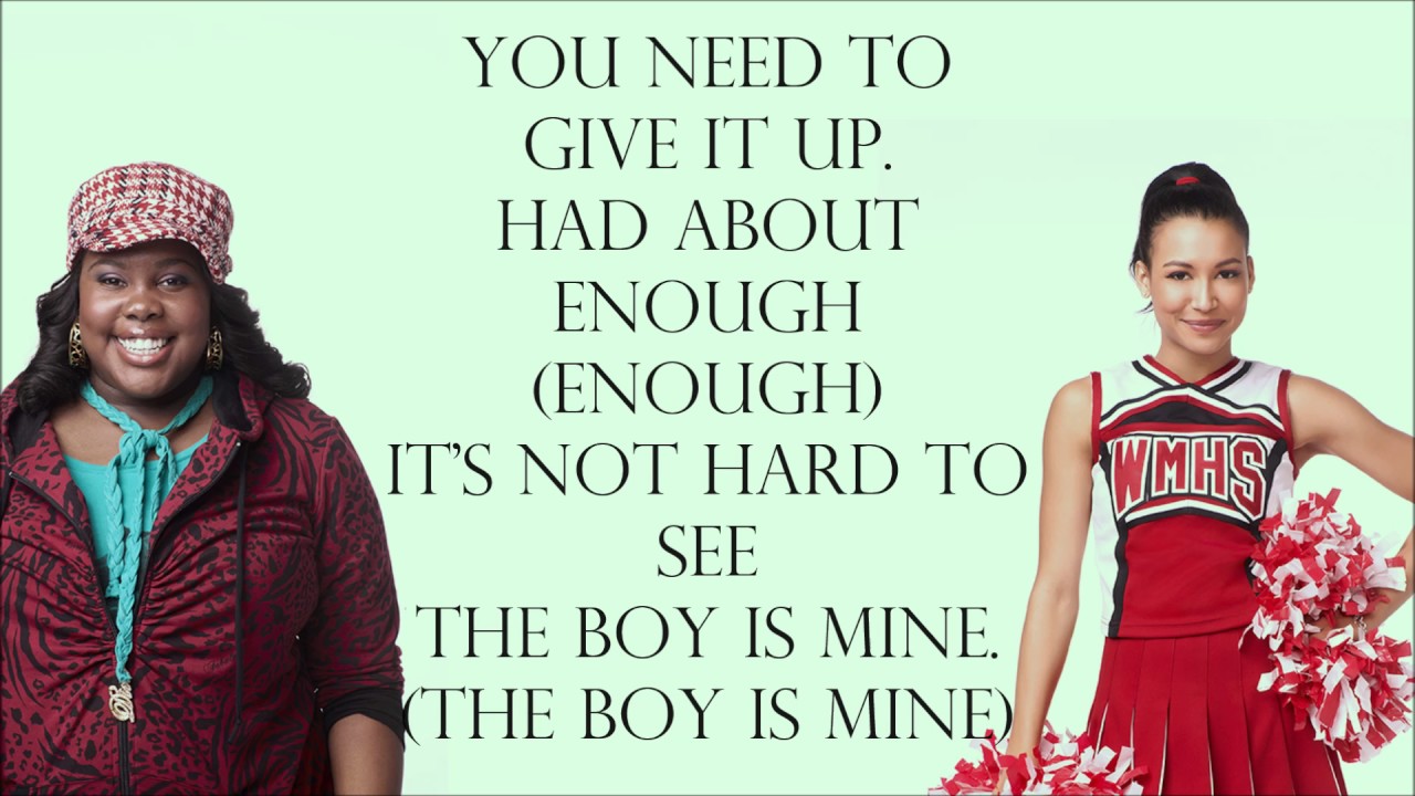 Glee 1x18 - The Boy Is Mine [with lyrics]