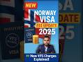 🇳🇴 Norway VFS Fee Update 2025 | New Service Charges Announced #NorwayVisa #VFSUpdate #NorwayVisaFees