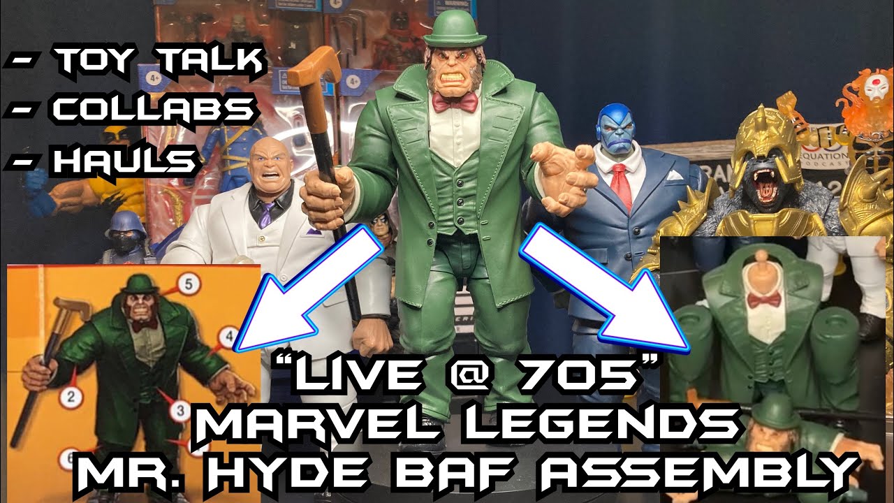Marvel Legends Mr. Hyde Build A Figure Assembly Review Comparison 