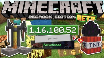 Minecraft Bedrock BETA 1.16.100.52 ✅ OUT NOW ! Blackstone++ [ Change Log ] MCPE / Xbox / Windows