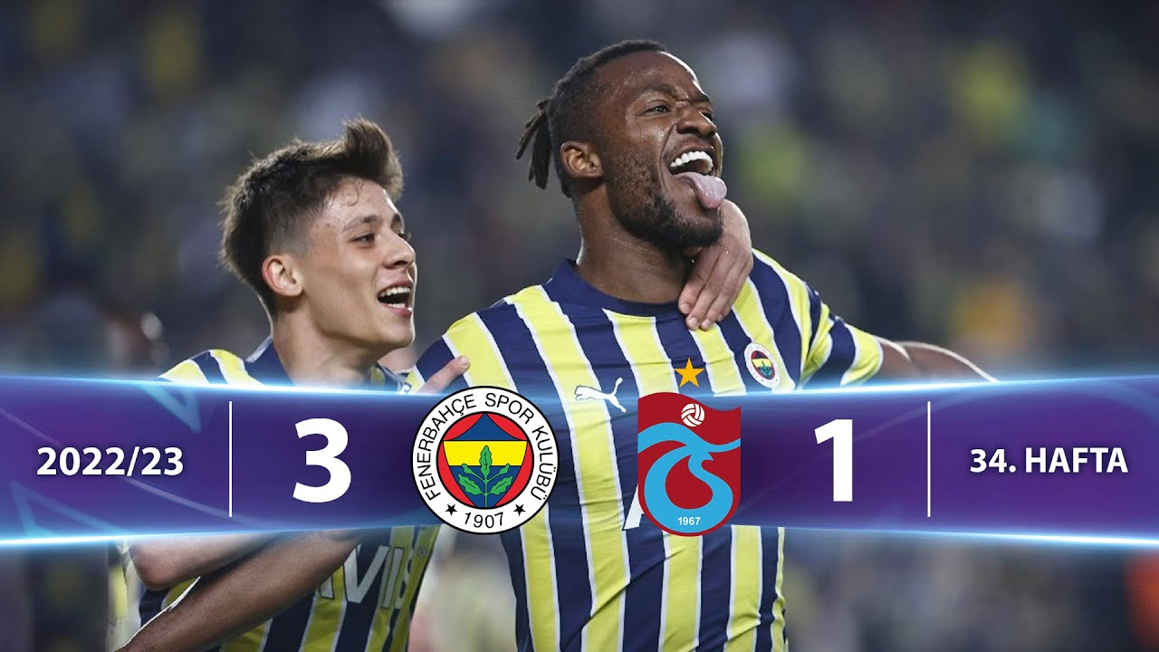 ⁣Fenerbahçe (3-1) Trabzonspor - Highlights/Özet | Spor Toto Süper Lig - 2022/23