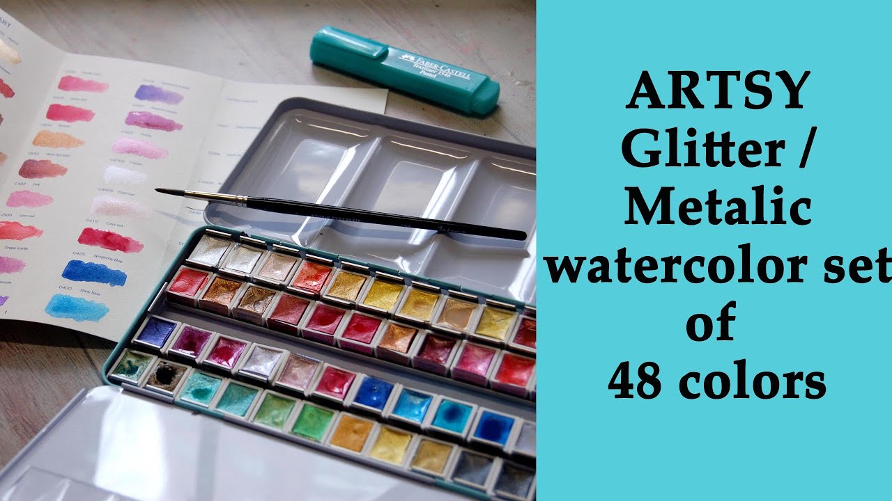 Handmade Metallic Watercolors - What are they? How to use them