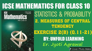 ICSE|Maths|Class10|Solutions|A Das Gupta|Statistics&Probability|2.Measures of Central Tendency|Ex.2B
