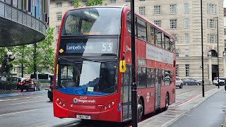 Full Route Visual. Route 53 Lambeth North - Plumstead Enviro400H 12269 Sn14 Twf