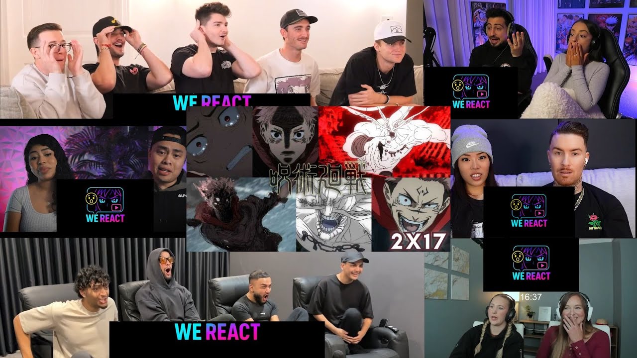 Jujutsu Kaisen Season 02 Episode 17 | Reaction Mashup #anime #jujutsukaisen #animereactionmashup