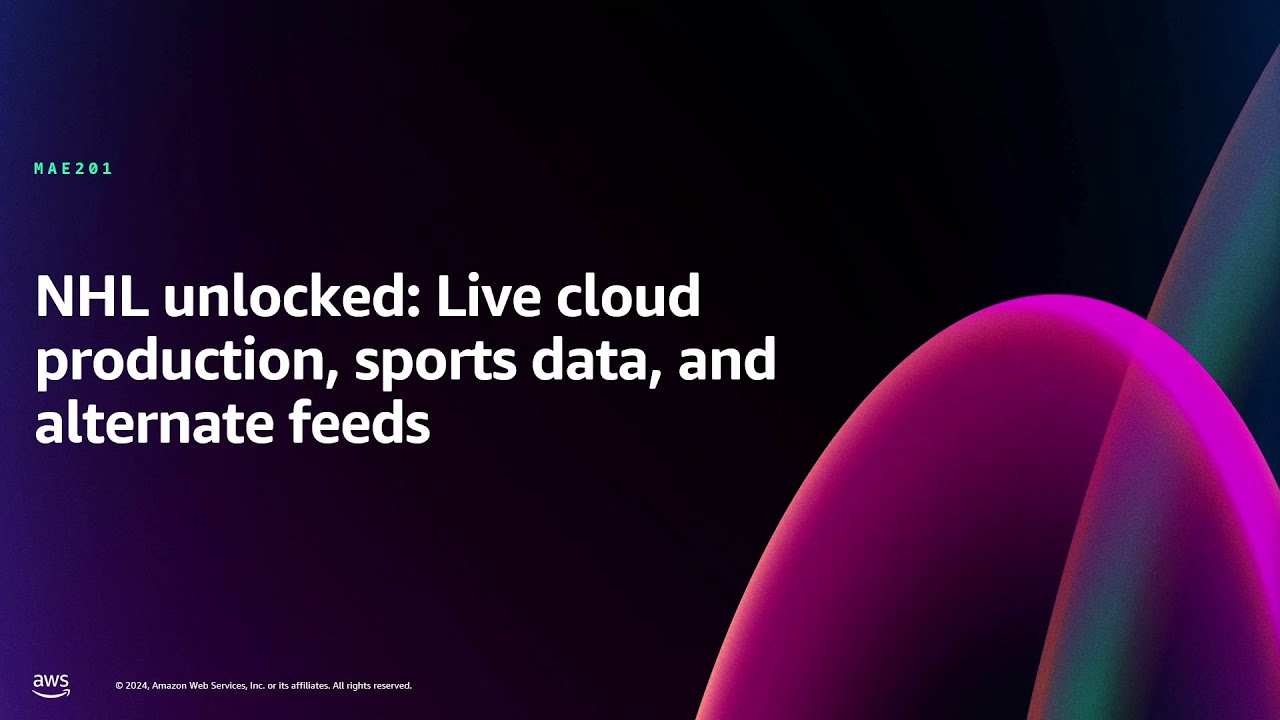 AWS re:Invent 2024 - NHL Unlocked: Live cloud production, sports
