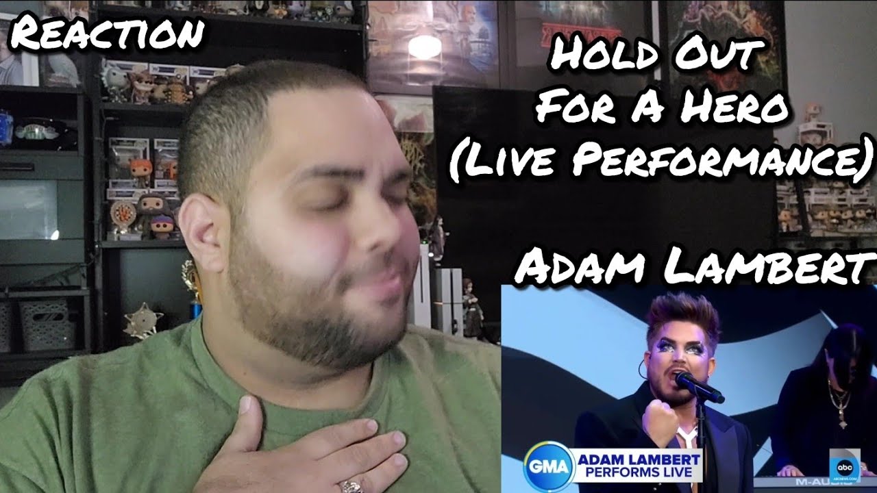 Adam Lambert - Holding Out For A Hero Live Performance |REACTION| First Listen