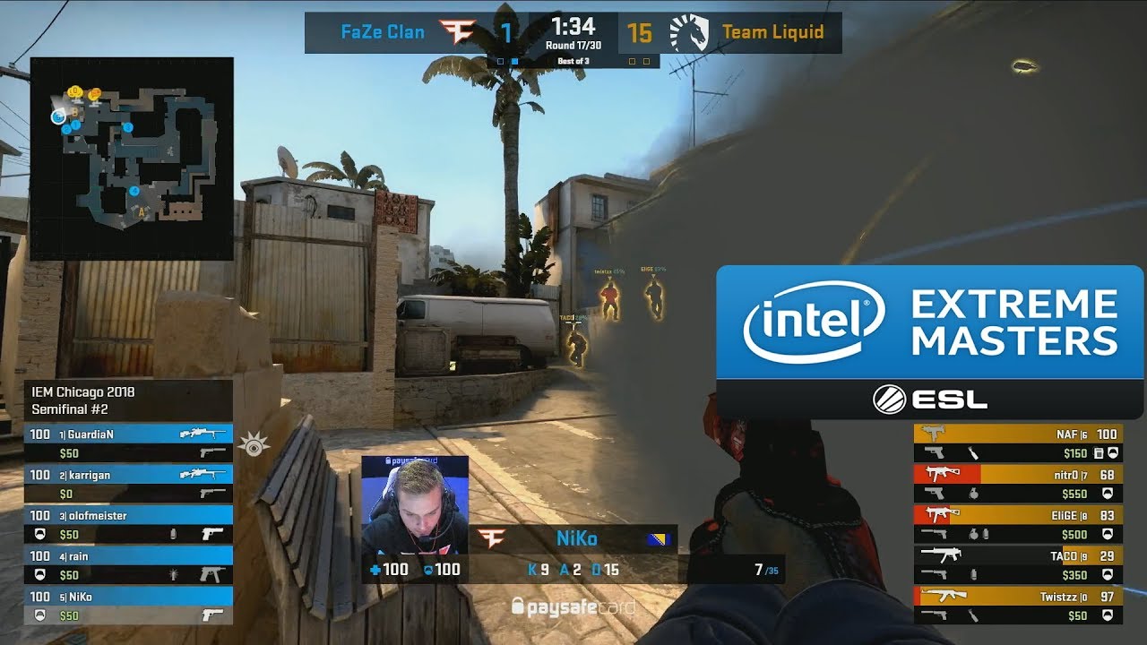 IEM Chicago 2018 - Team Liquid vs FaZe - DREAM FINAL?! - Semifinals - Highlights - CS:GO