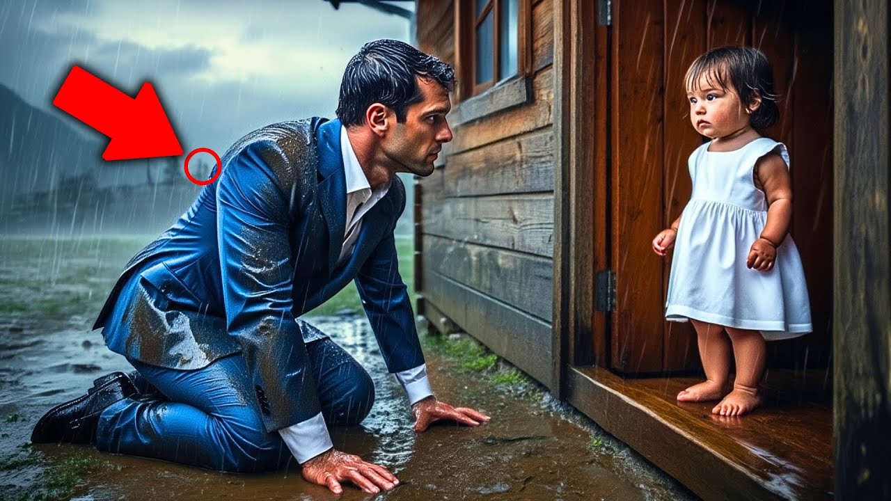 VIVO SOLA AQUÍ, Dijo NIÑA a MILLONARIO Que Pedía Refugio En La Lluvia, Pero...