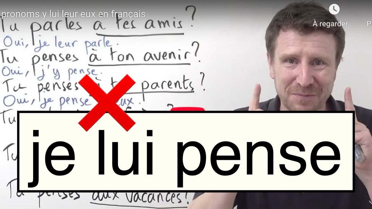 pronoms y lui leur eux en français