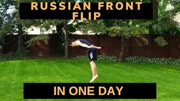 Learning the Russian Front Flip in ONE DAY | My Progression