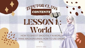 [ZEPETOR CLASS] How To Shoot In World