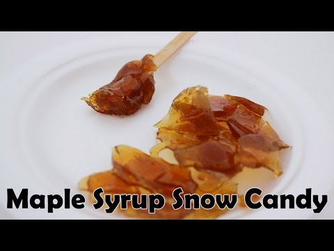 Maple Syrup Snow Candy