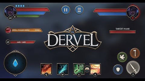 DERVEL Mobile Game Interface for Unity3D