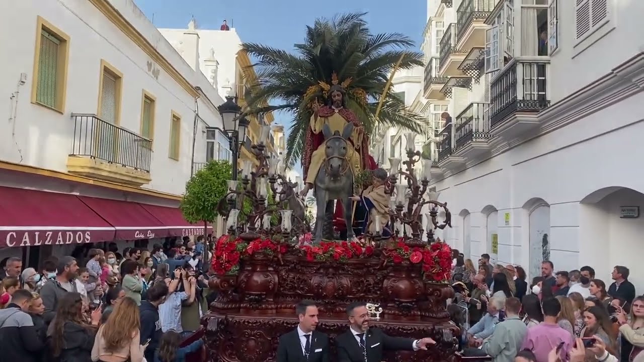 DOMINGO DE RAMOS CHICLANA 2022 | BORRIQUITA POR CARRERA OFICIAL