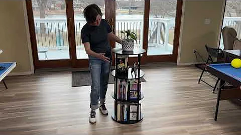 Flycity Rotating bookshelf review plus installation tip