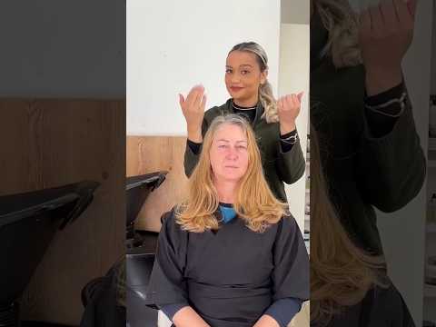 Amazing Transformation of dull hair into a Voluminous Long Bob haircut / Minus 10 years