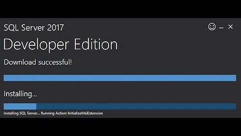 SQL Server 2017 Developer Edition을 설치하세요 - SQL Server 2019 Developer에서도 작동합니다!!!!