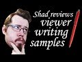 Reviewing writing samples from my subscribers