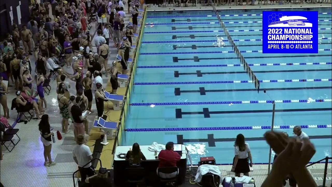 Women's 400m Medley Relay Heats 1 8 2022 College Club Swimming