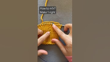 M1r (maak 1 rechts) - verhoog je steken #breisteken #shorts