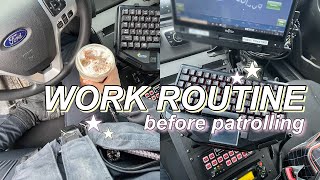 DAY IN THE LIFE OF A POLICE OFFICER | day shift routine before patrol + days off | Stefanie Rose