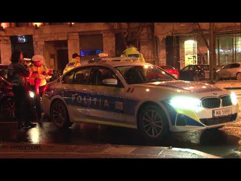 Razie de amploare a poliției rutiere din Timișoara în față la Hotel Continental