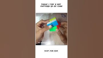 2 dot pattern in 2x cube#shorts #trending #video