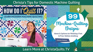 99 Designs Intro: Domestic Machine Quilting Tips and Tricks