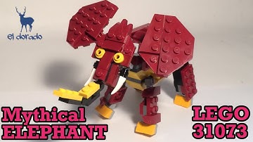 LEGO CREATOR 3in1 31073 Mythical Elephant - Alternate Build - Speed Build Construction Toy/eldorado