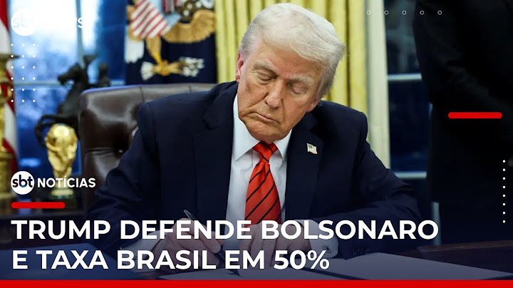 SBT Notícias: Trump anuncia tarifa de 50% sobre exportações do Brasil
