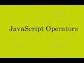 Part 3 JavaScript Operators in Marathi