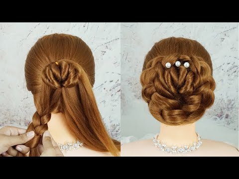 easy-bun-hairstyles-with-trick-for-wedding-|-prom-updo-hairstyles-2019-|-easy-hairstyles-for-party