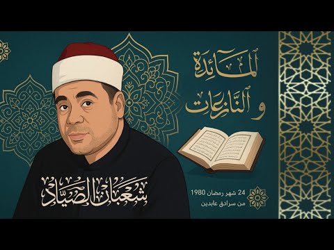 المائدة والنازعات القارئ المرحوم شعبان الصياد ١٩٨٠