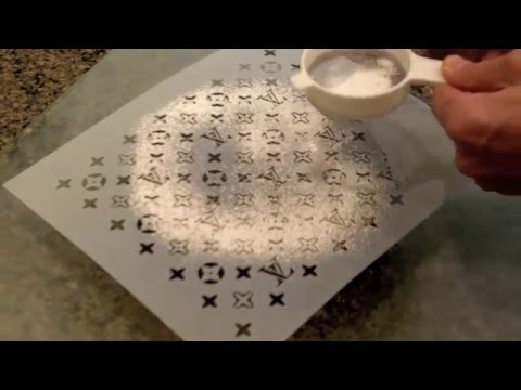 O'Creme Louis Vuitton Cake Decorating Stencil | ocreme