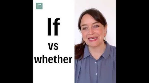 Different words between If Vs Whether |Grammar English |