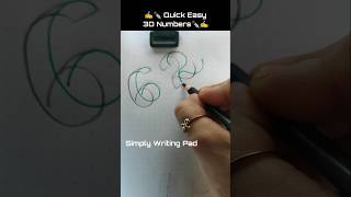 ✍️✒️🔢 Quick Easy 3D Numbers 🔢✒️✍️ । Handwriting Video #shortsfeed #handwriting #shorts ।