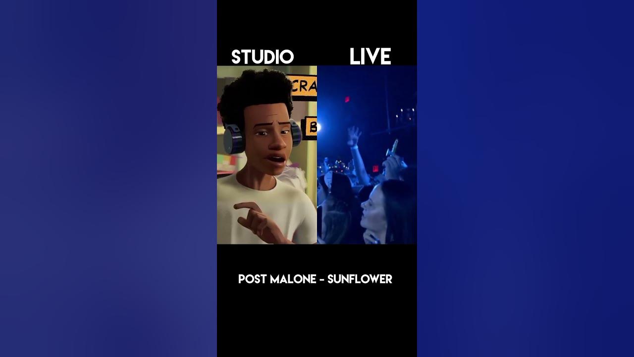 Post Malone sunflower Studio version vs live performance