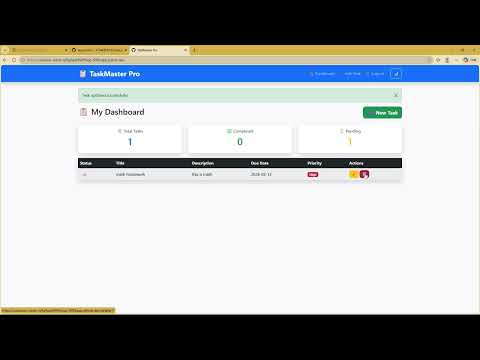 CS50 Final Project - TaskMaster Pro